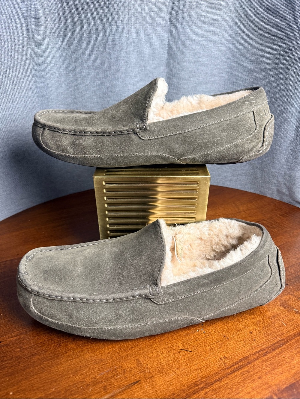 UGG Men's Ascot Slippers Olive Size 13 Slip On Casual Comfort